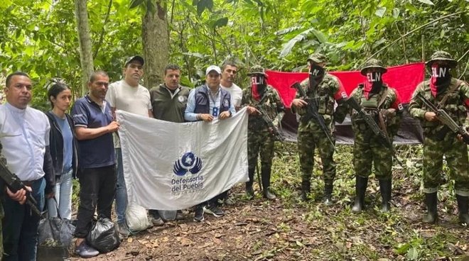 Eln liberó a funcionarios de Bolívar que permanecieron 17 días secuestrados