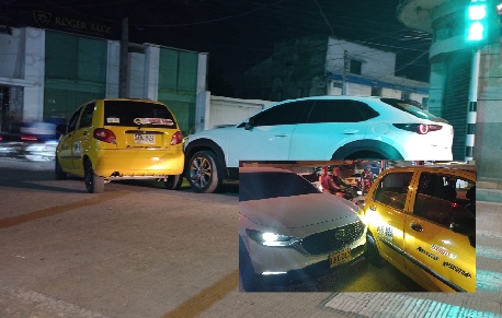 Adelantó y se chocaron
