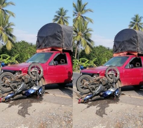 Grave accidente de tránsito en la vía que conduce al municipio de Lorica
