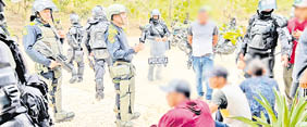 Estaban bloqueando y los capturaron