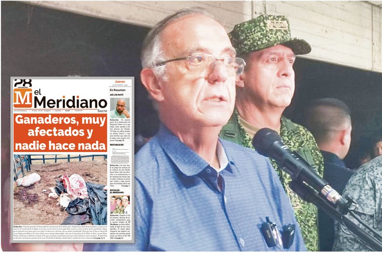 Sucre se rajó en incautación de droga: Mindefensa
