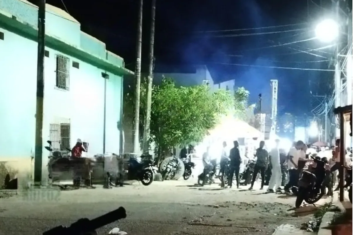 La fiesta no duró mucho para él, lo hirieron a bala