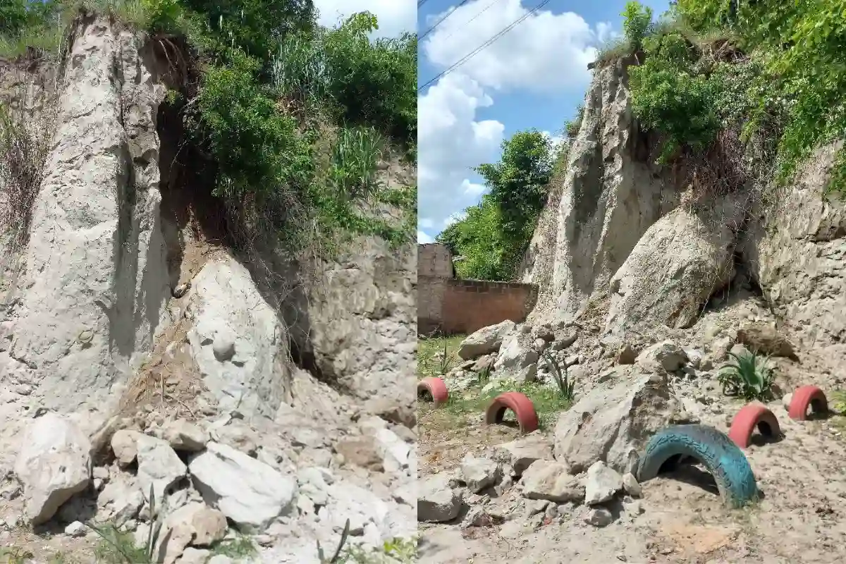 El cerro La Chula, en Corozal, sigue derrumbándose
