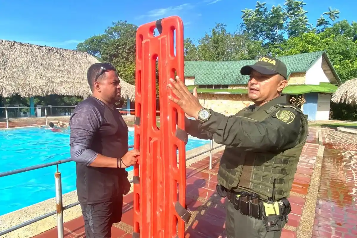 Policía de Montería Refuerza seguridad en piscinas y balnearios durante receso escolar