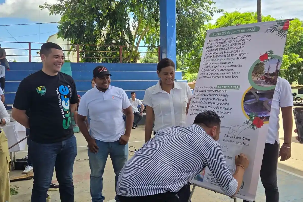 Sucre avanza con la socialización del Proyecto de Gasificación del casco urbano