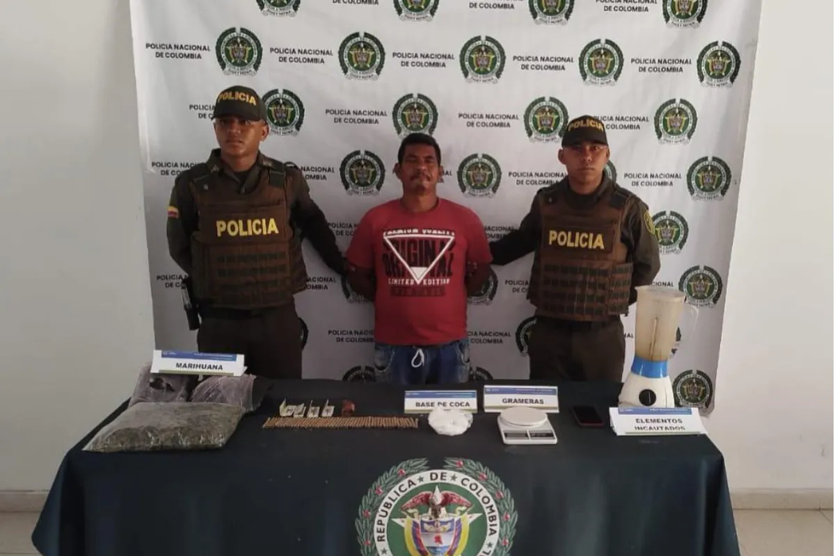 Capturan a un presunto expendedor con marihuana y base de coca en Magangué