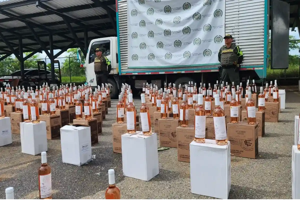 Millonario decomiso de botellas de vino