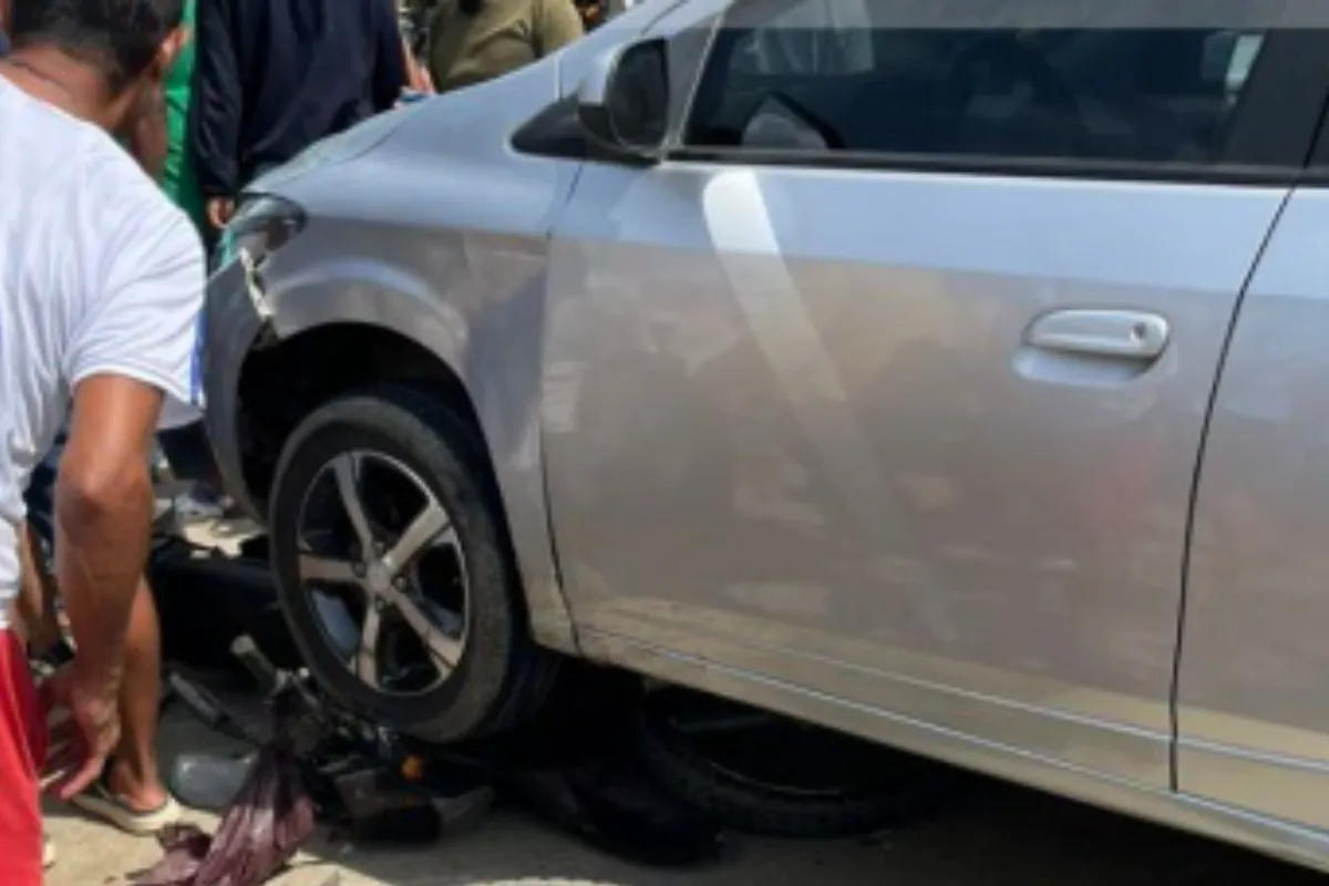 Accidente dejó a una mujer lesionada