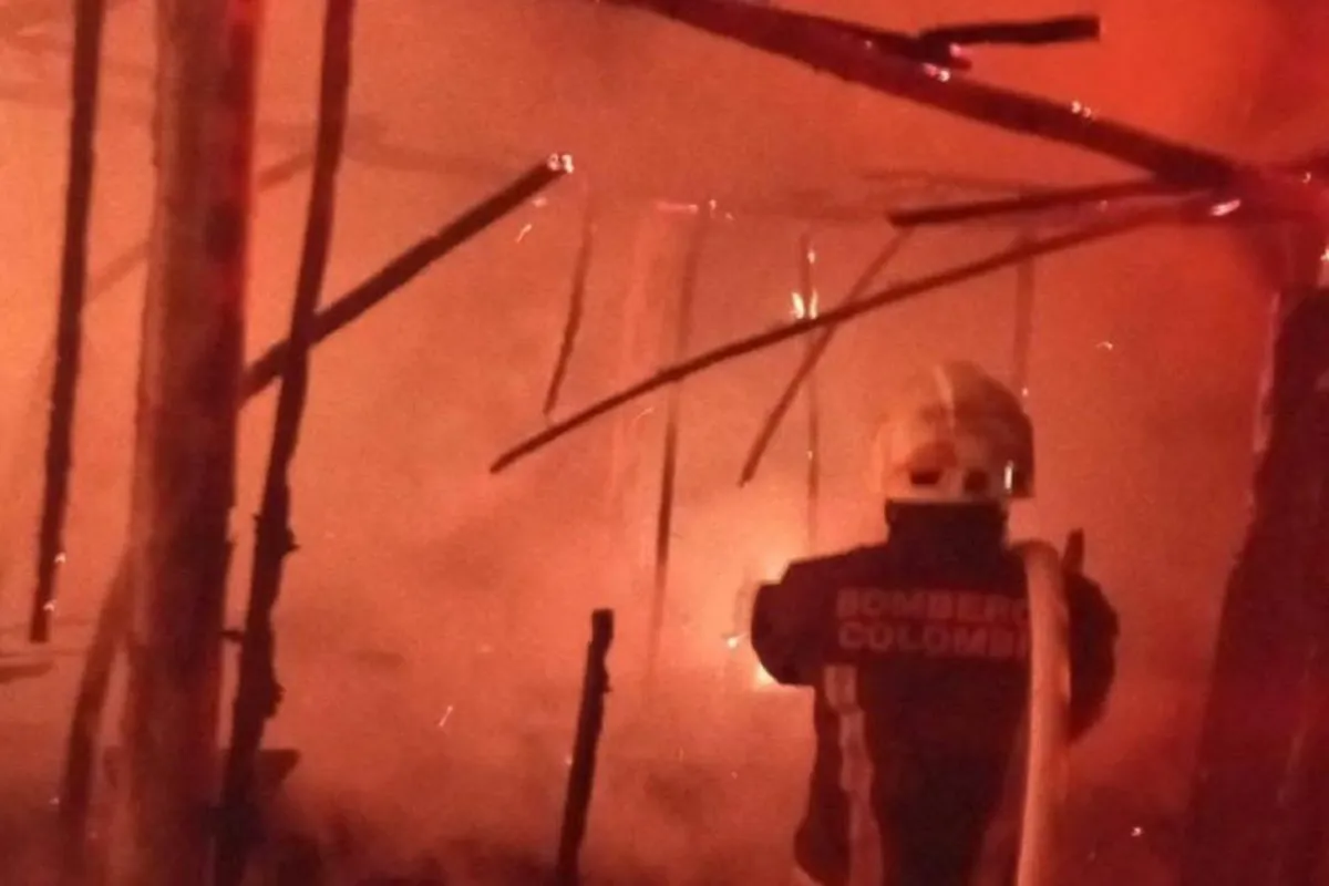 Fuego dejó sin nada a una familia