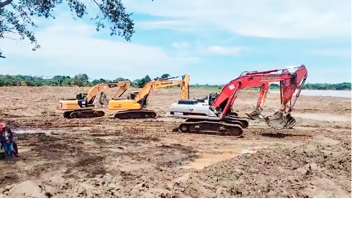 Pararon los trabajos en el canal de La Esperanza