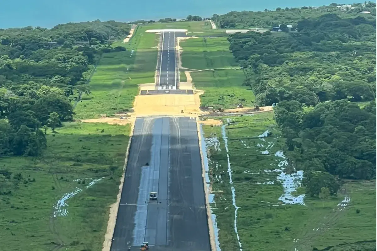 Imponente, así se ve la nueva pista del aeropuerto Golfo de Morrosquillo de Tolú