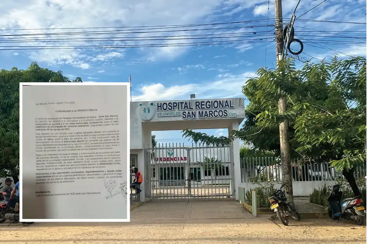 Trabajadores del Hospital de San Marcos anuncian paro