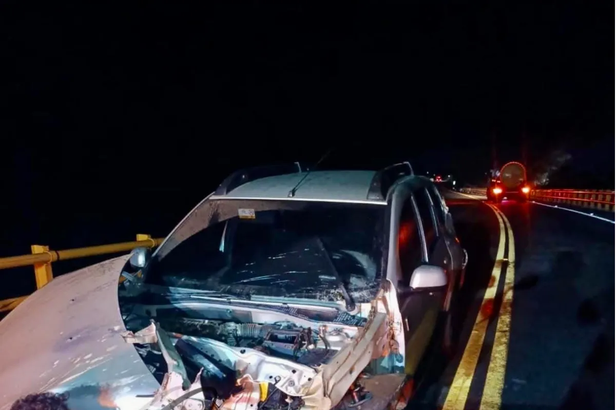 Accidente de tránsito en el puente Roncador