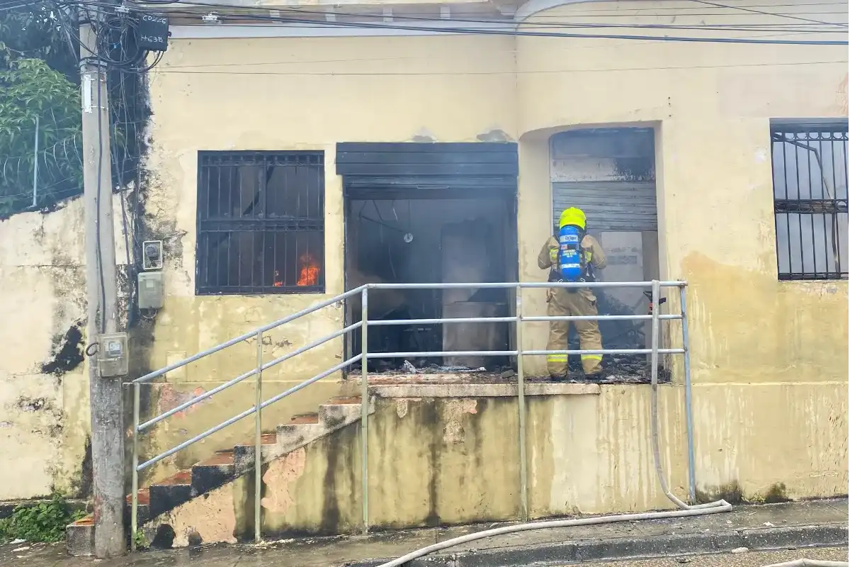 Emergencia por incendio en Sincelejo, los bomberos controlaron la situación