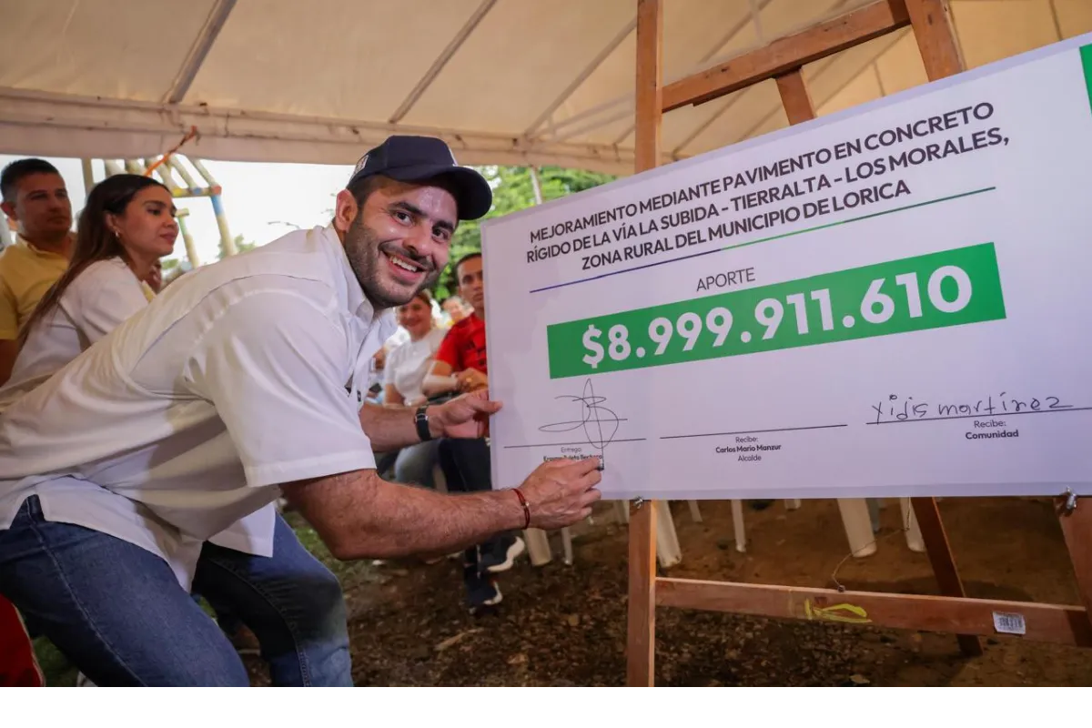 Listos los recursos para financiar pavimento de la vía La Subida – Tierralta – Los Morales en Lorica