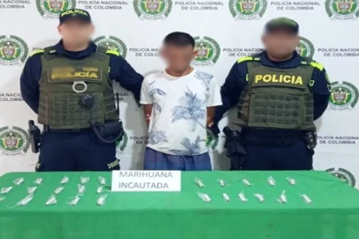 Dos capturados por andar con droga
