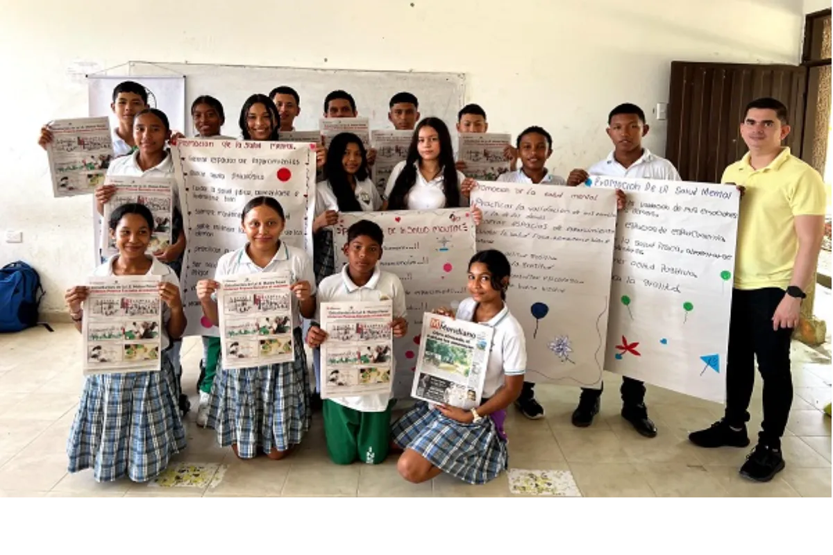 Septiembre llegó con Prensa Escuela a la I.E. Mateo Pérez