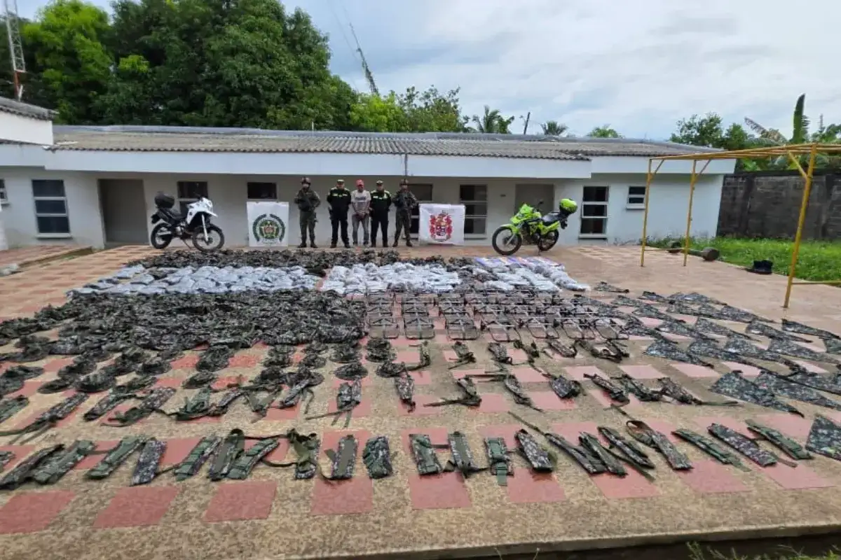 Incautan material de guerra en La Apartada
