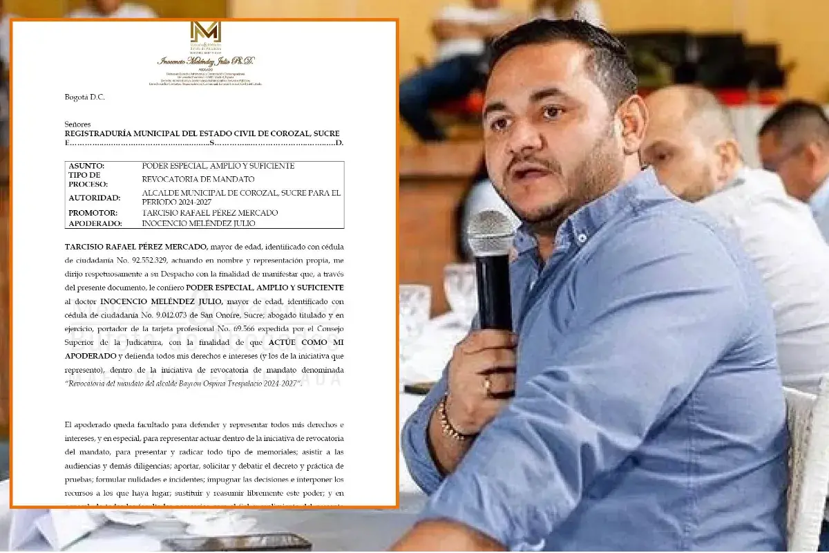 Revocatoria del mandato de Bayron Ospina dio otro paso