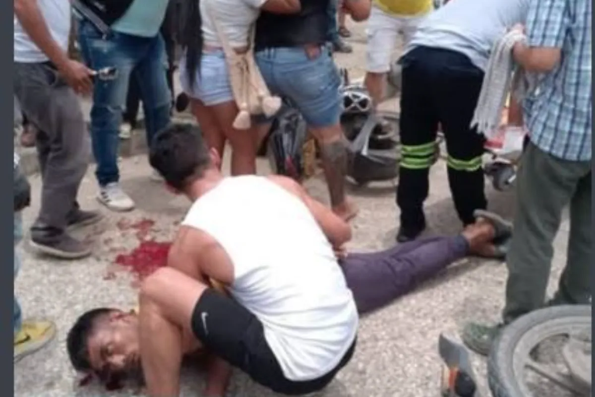 Motociclistas se accidentaron