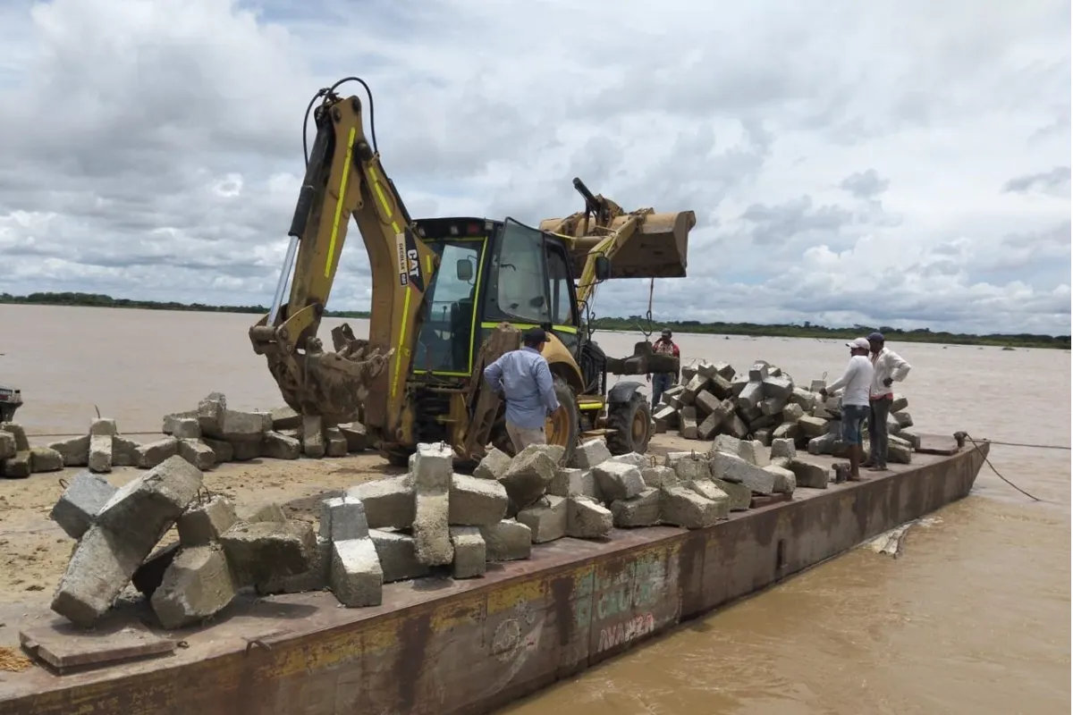 Comunidad mojanera ya empezó a lanzar hexápodos al río Cauca