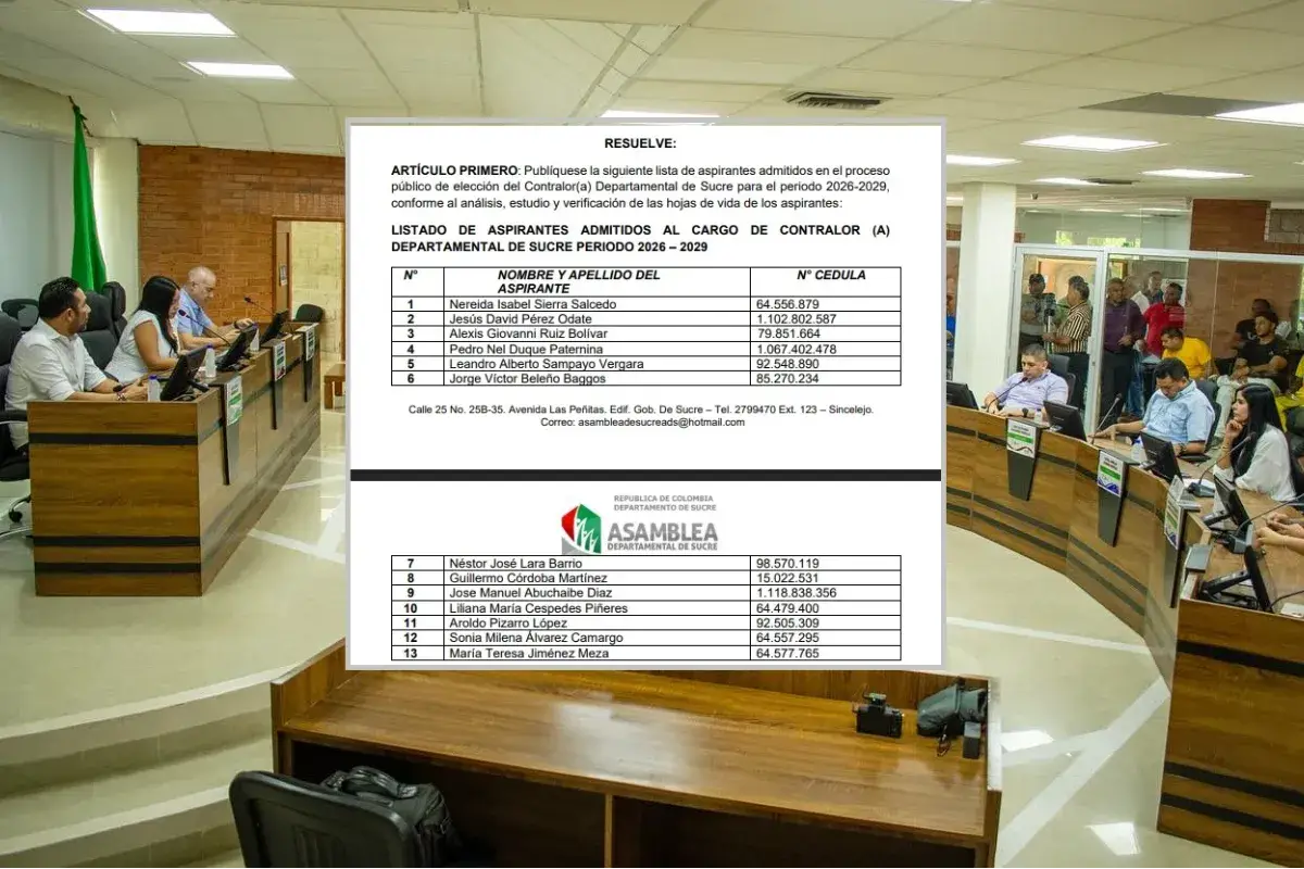 Los trece que siguen en la carrera por la Contraloría de Sucre