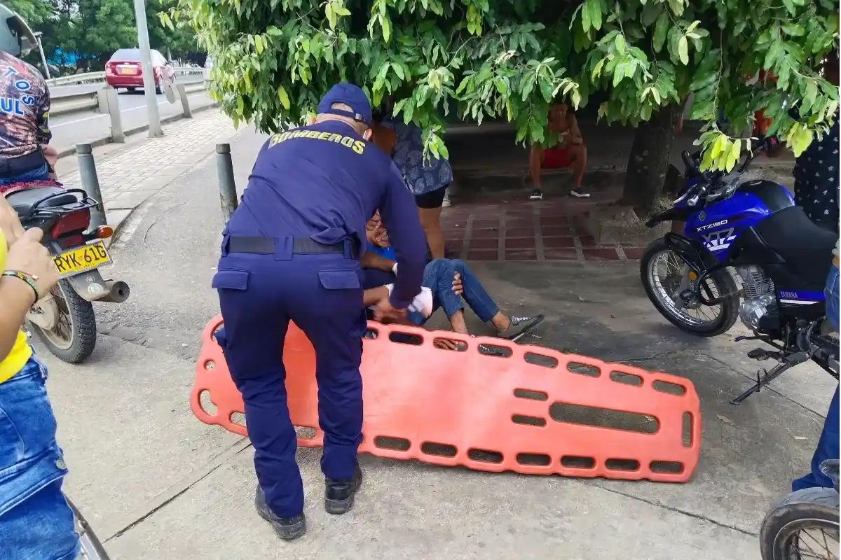 Dos personas heridas en accidente