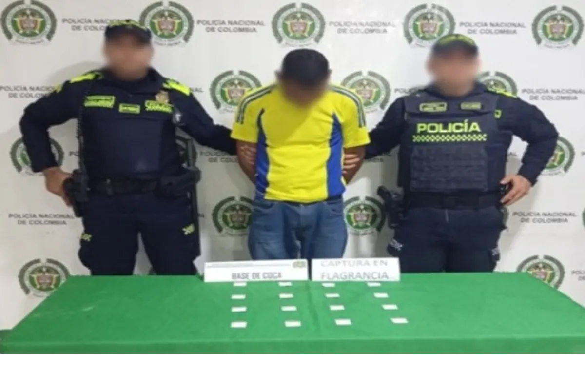 Lo capturaron con base de coca