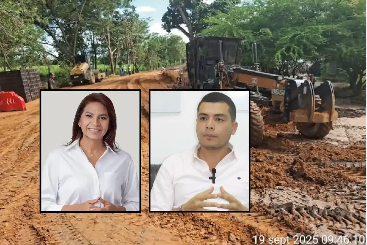 Obra en la vía El Cauchal - Sucre (Sucre) arrancó como no es