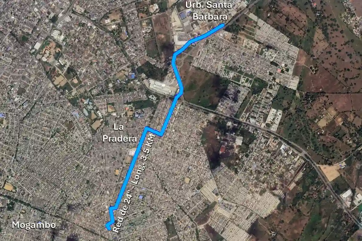 Veolia construye un refuerzo de 3.5 km de tubería de gran diámetro para el acueducto de toda la zona sur y nororiental de la ciudad de Montería
