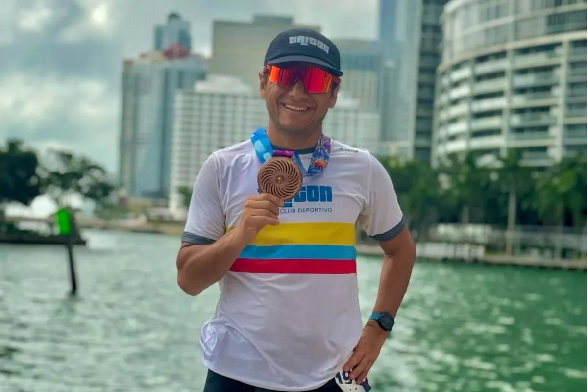 Sincelejano Yesid Gómez Gaviria completó el Ironman Calella-Barcelona