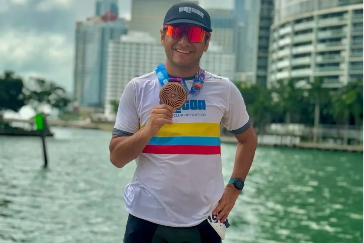 Yesid Gómez, segundo mejor colombiano en el Ironman Calella-Barcelona