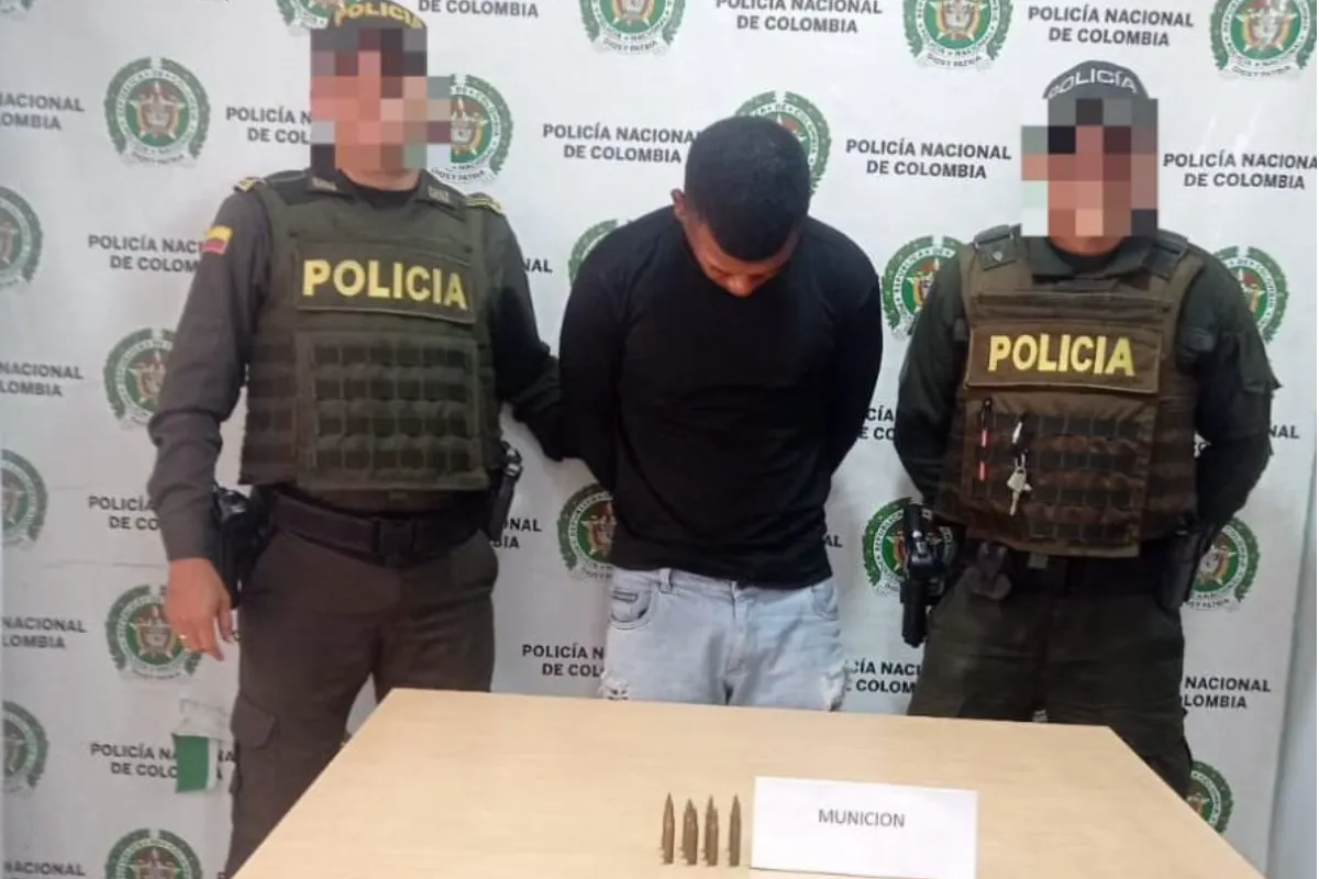 Autoridades lo capturaron con cartuchos para fusiles