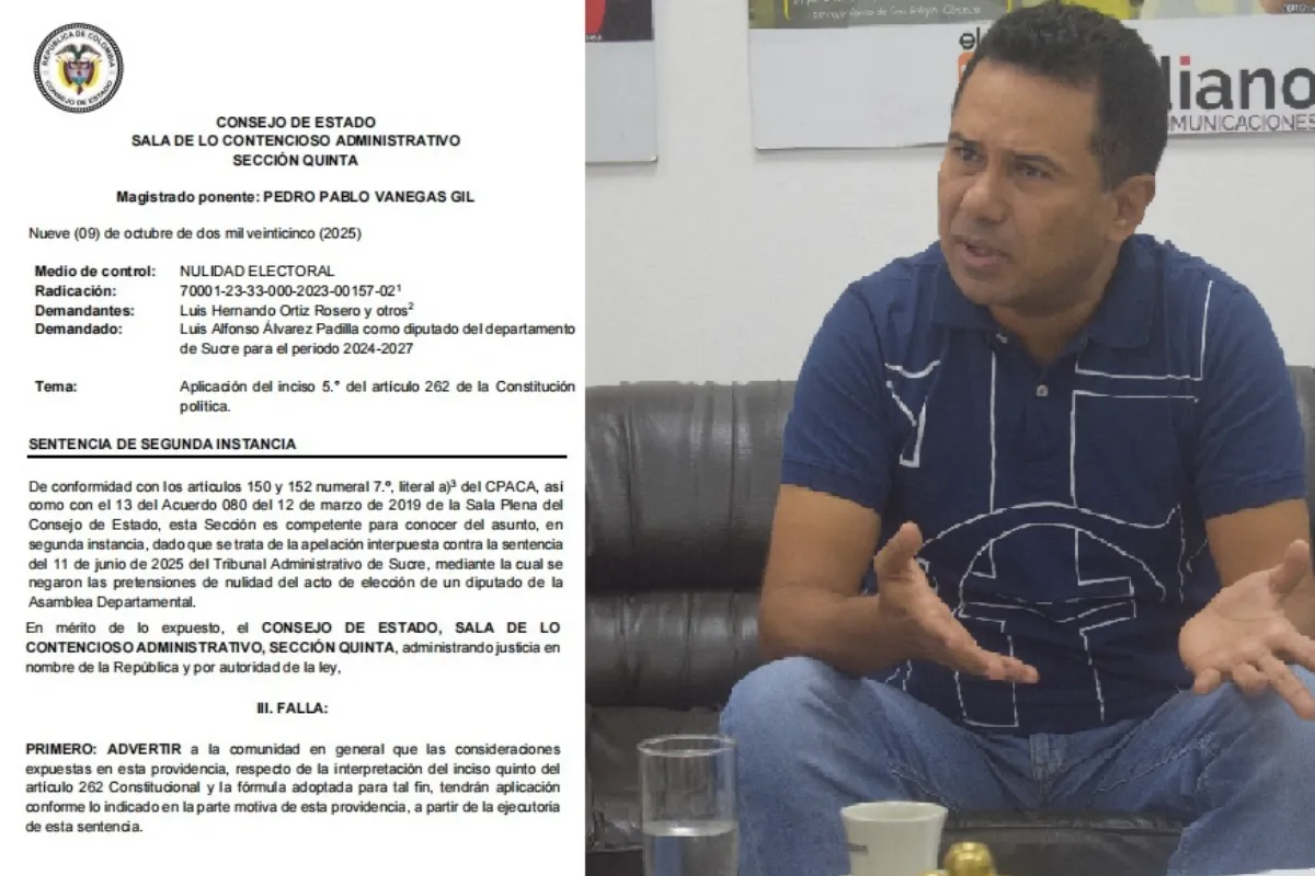 Consejo de Estado confirma elección de Luis Alfonso Álvarez y fija reglas para inscripción de coaliciones políticas