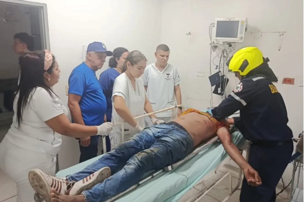 Quedó inconsciente luego de tener un accidente de tránsito en Corozal