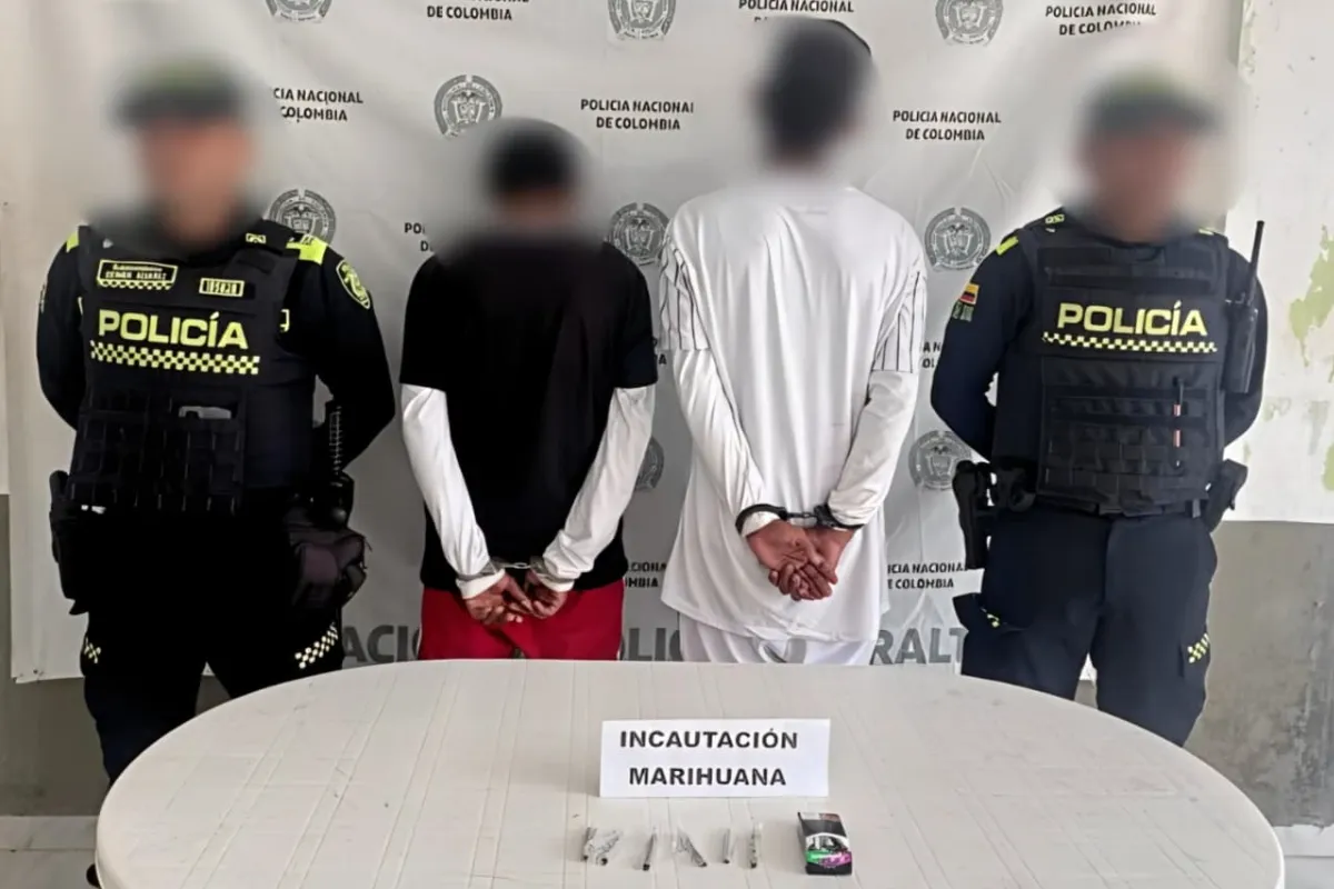 La Policía 'Decor' capturó a dos sujetos