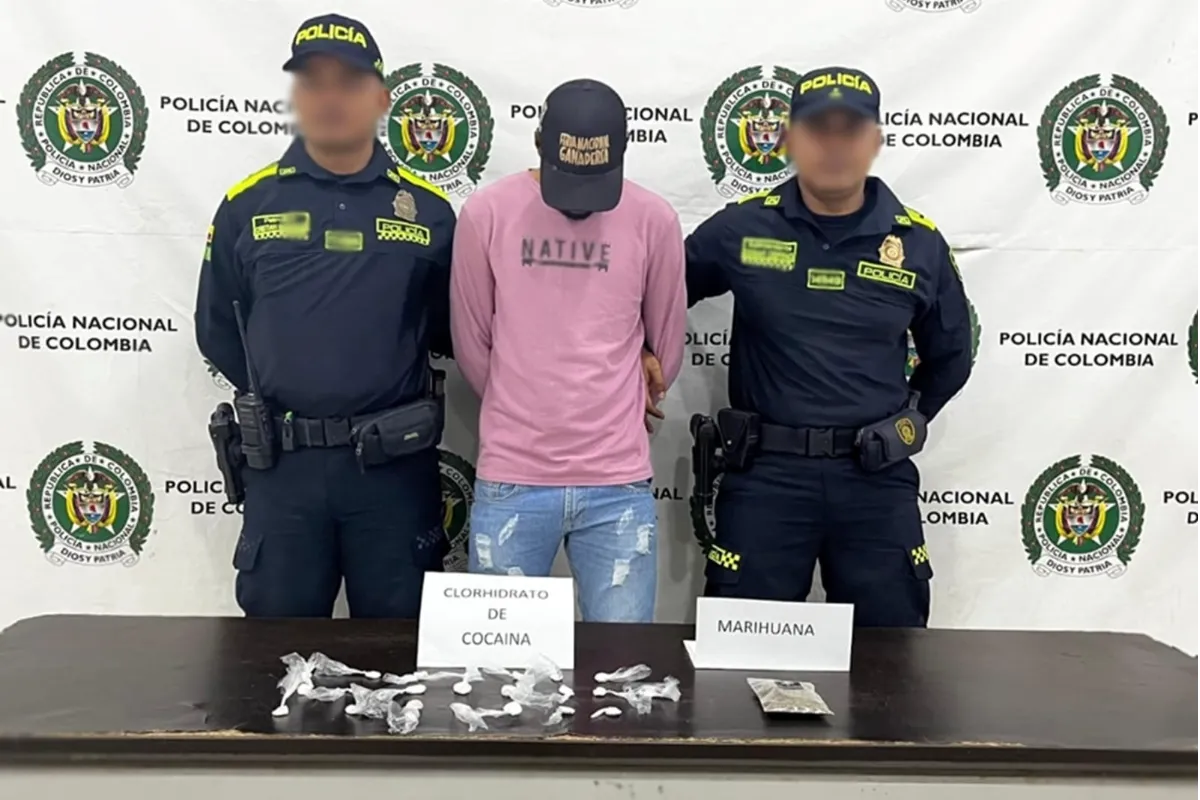Policía lo pilló con droga