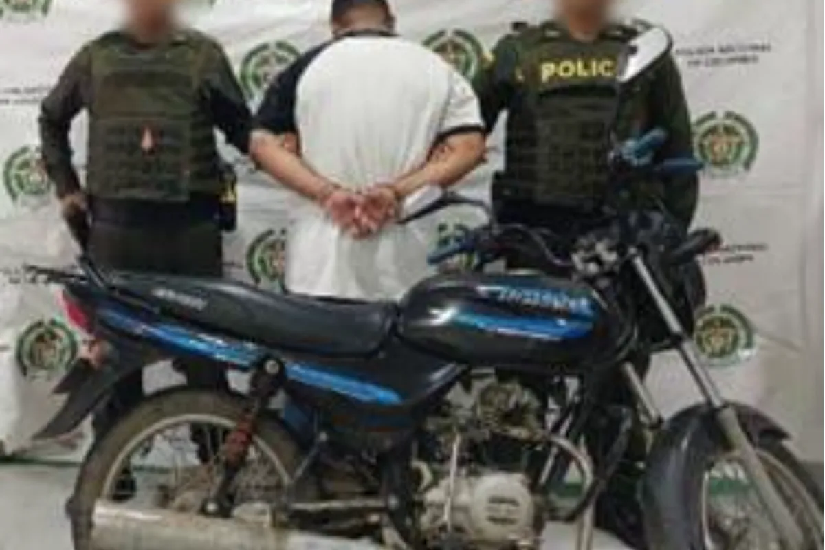 Lo capturaron por hurto de moto