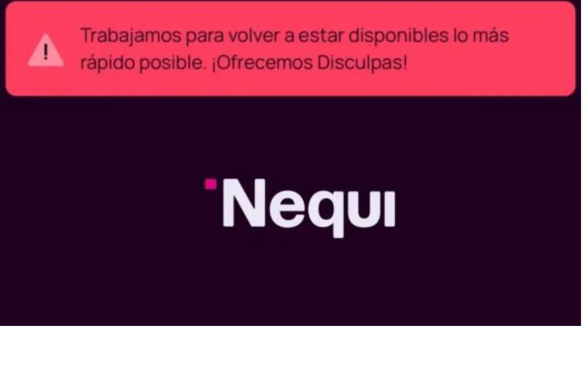 Nequi y Bancolombia amanecen caídos