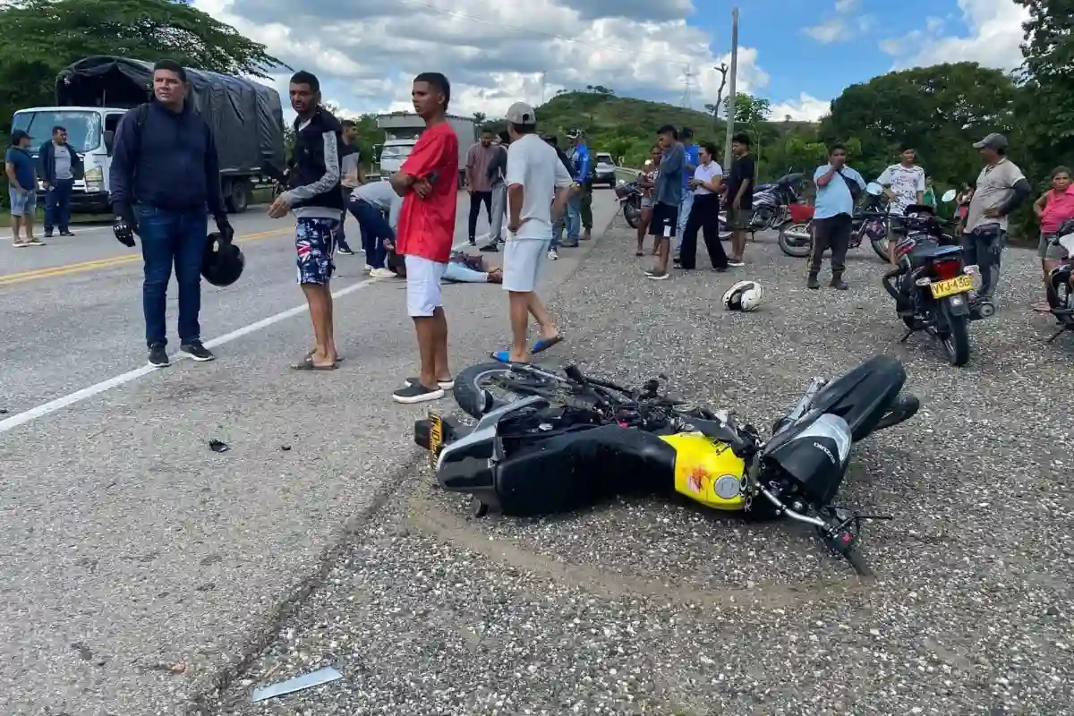 Motociclista perdió una de sus piernas en accidente de tránsito