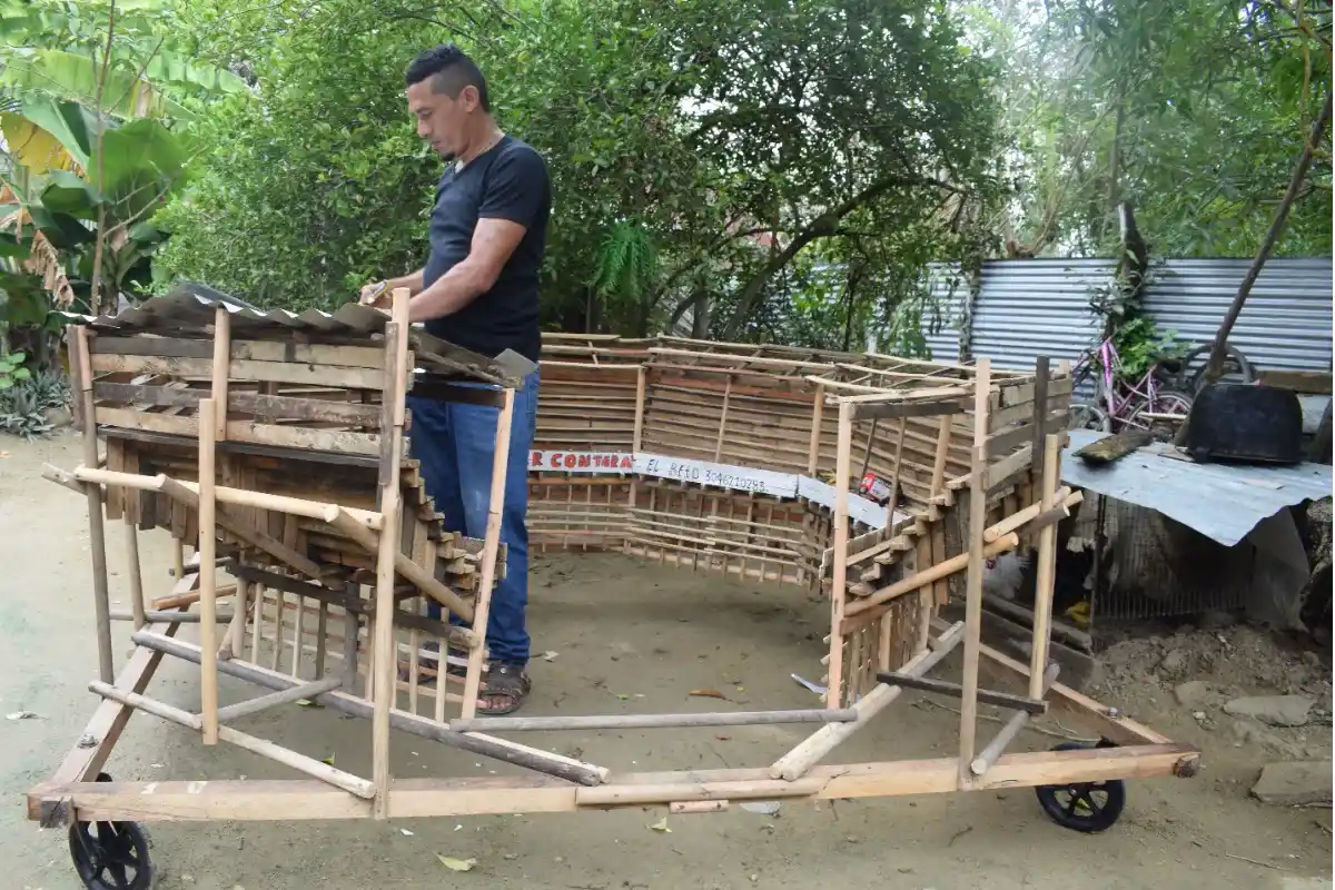 La mini corraleja hecha en Chochó, la obra que resalta el espectáculo taurino tradicional