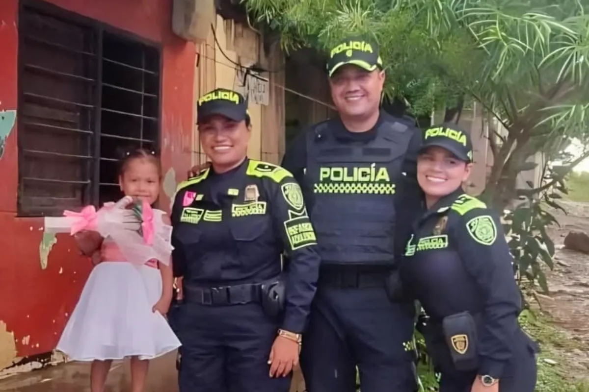 La Policía de Córdoba le cumplió el sueño a Alana en su cumpleaños