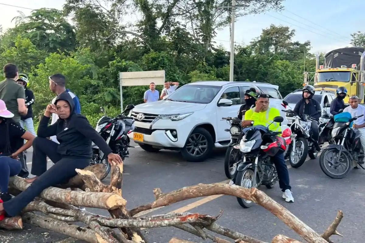 De nuevo bloqueada la Transversal del Caribe, en el tramo San Onofre- Cartagena