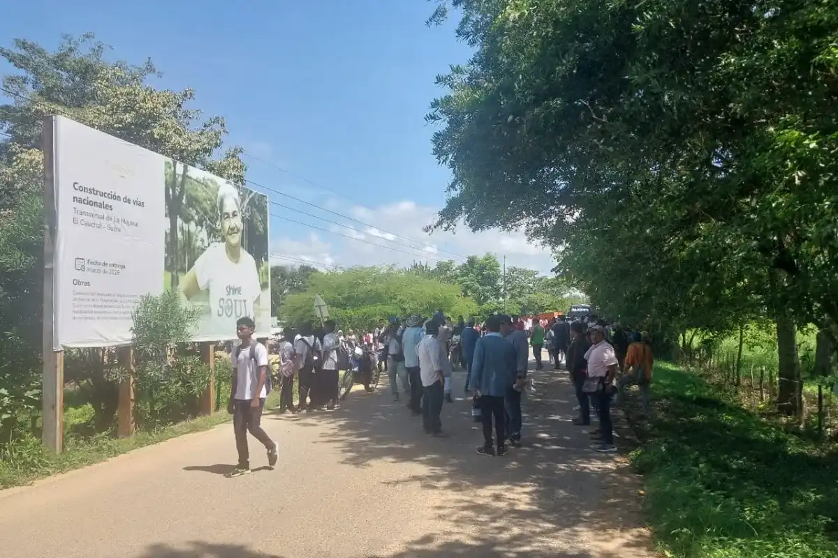 Bloquearon vía por inconformismo en el proyecto El Cauchal- Sucre, Sucre