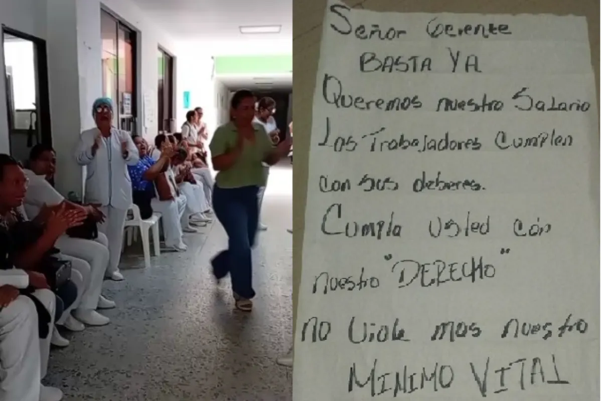 Trabajadores del HUS Sincelejo exigen mesadas atrasadas