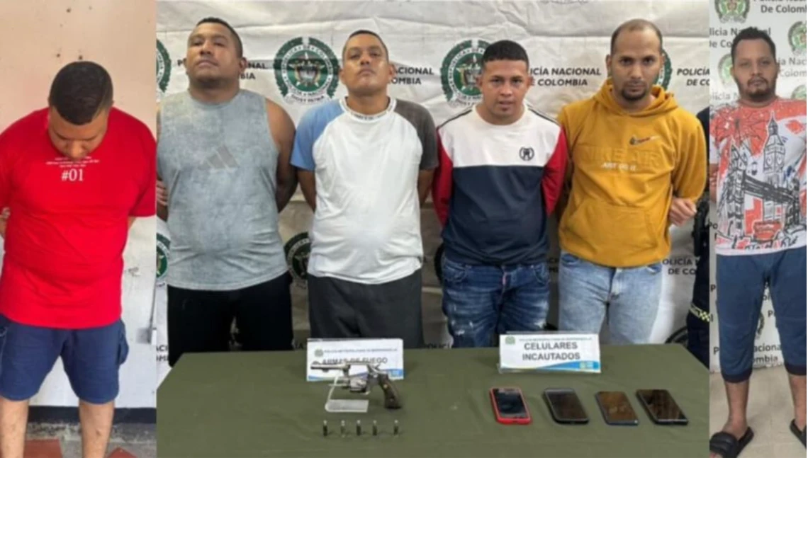 Capturan a seis integrantes de 'Los Buitres' en Barranquilla