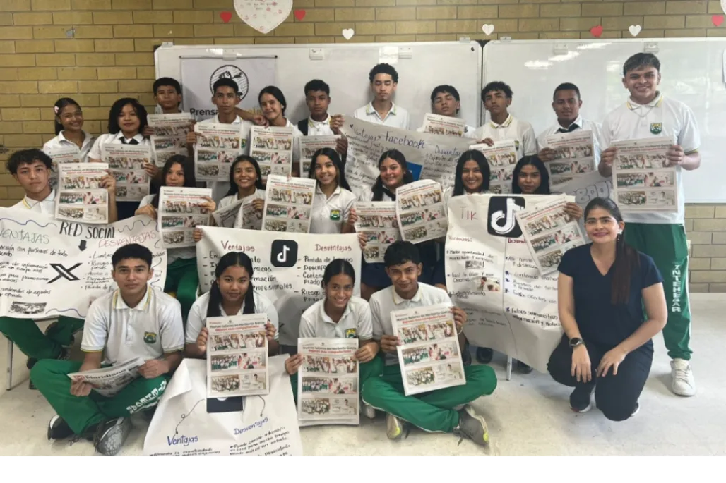 Jóvenes de Toluviejo, favorecidos por Prensa Escuela