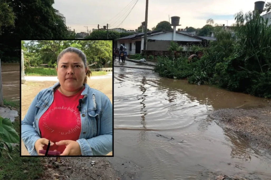 Estancamiento de aguas, basuras y barro perturban a los habitantes de Ciudadela Suiza