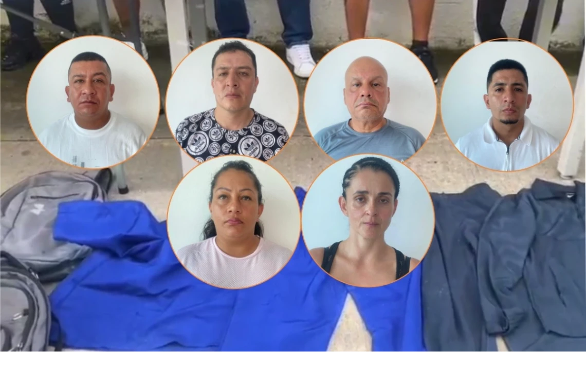 Vestían como personal médico para evadir controles de la fuerza pública