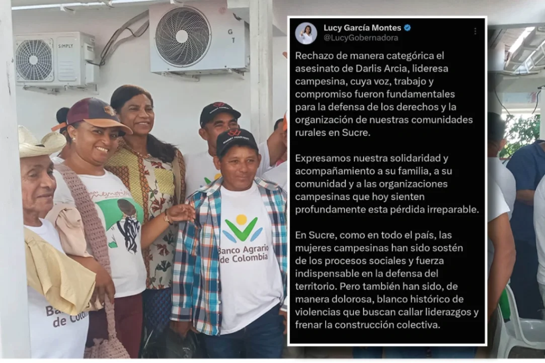 Voces de rechazo en Sucre por asesinato de lideresa campesina